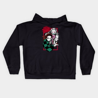 Tanjiro & Nezuko Demon Slayer Kids Hoodie